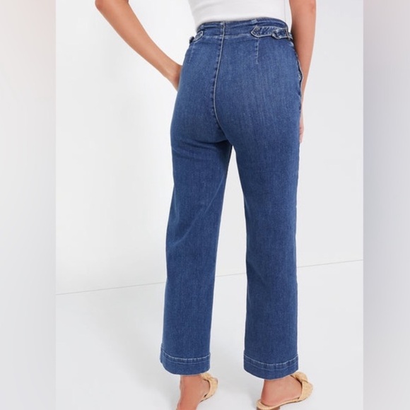 Mother Cinch Greaser Ankle Jeans in Dark & Stormy Night - Picture 3 of 12